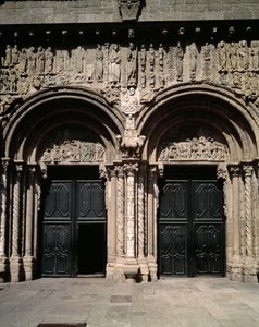 View of the Portico de las Platerias by Master Mateo